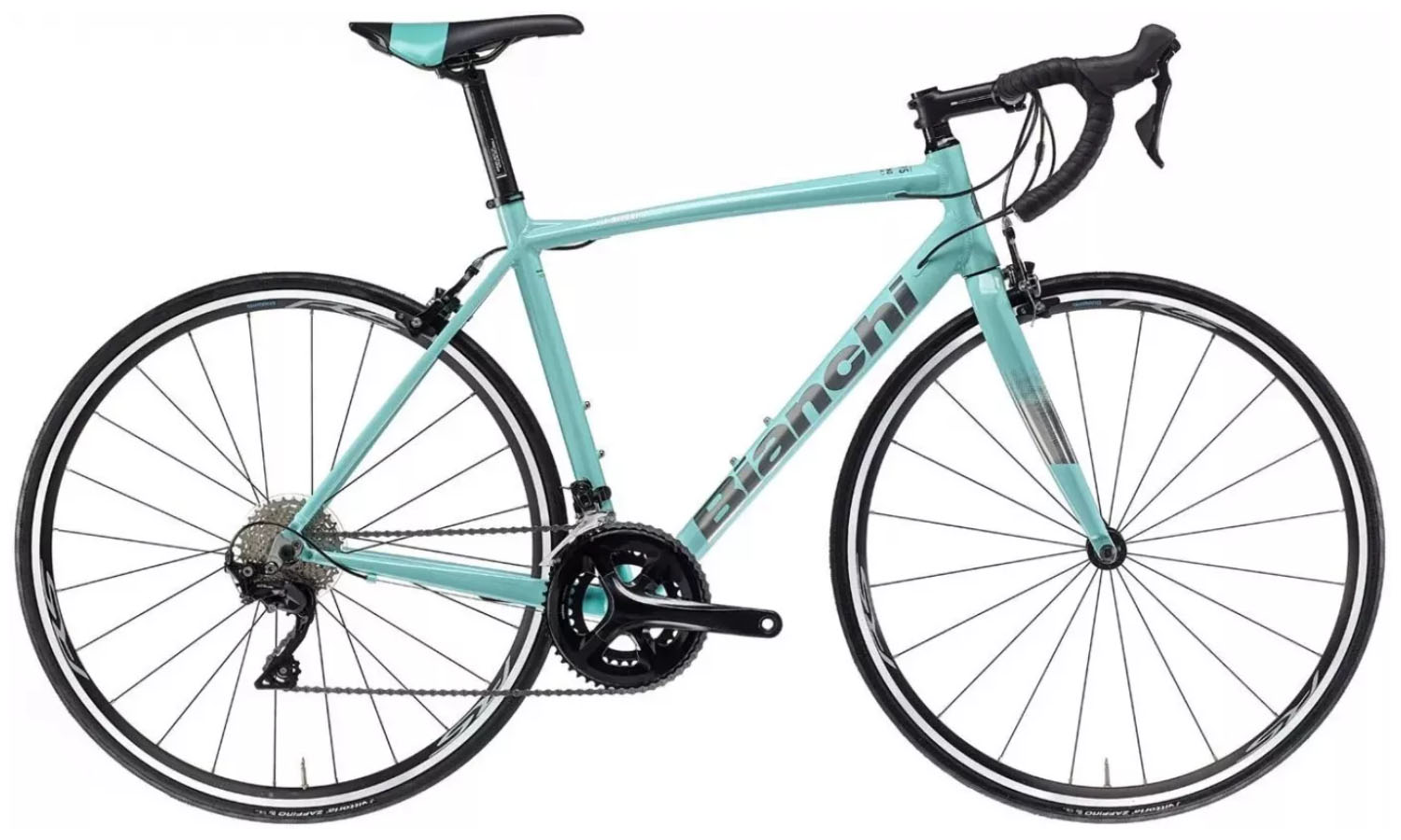 Фотография Велосипед BIANCHI Nirone 7 Alu Sora 9s CP Road Celeste Размер рамы 53